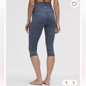 lululemon athletica Navy Checkered Leggings